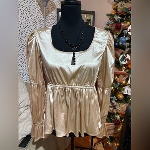 Vivid Champagne Blouse - Size L